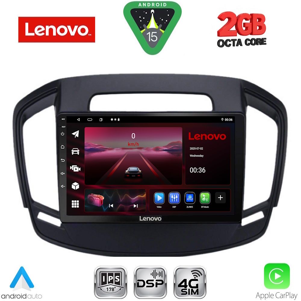 LVF5492_15_ LENOVO LVF 5492_CPA (9inc) MULTIMEDIA TABLET for OPEL INSIGNIA mod. 2014-2017 - Image 1