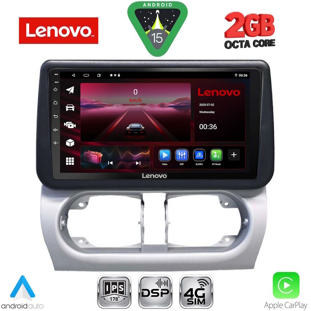 LVF5500_15_ LENOVO LVF 5500_CPA (9inc) MULTIMEDIA TABLET for OPEL CORSA C mod 2000-2006 - TIGRA mod. 2004-2009 - Image 1