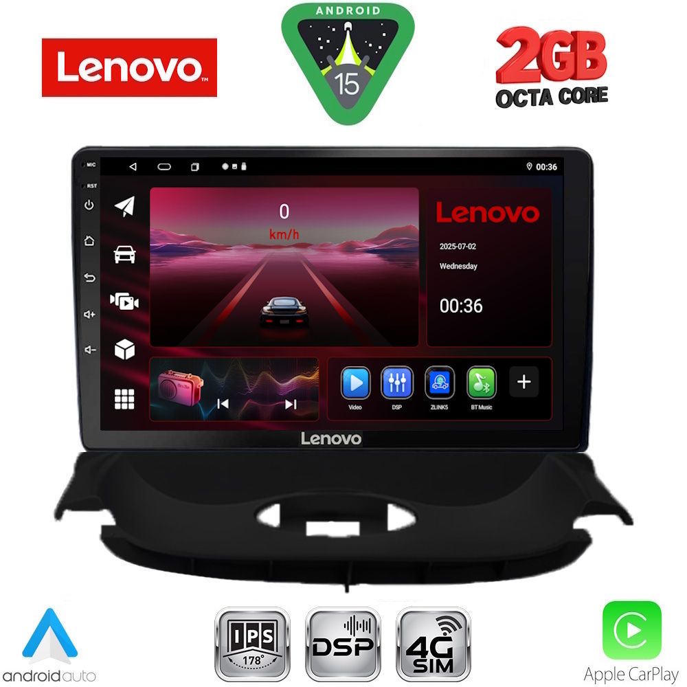LVF5505_15_ LENOVO LVF 5505_CPA (9inc) MULTIMEDIA TABLET for PEUGEOT 206 mod. 1998-2006 - Image 1