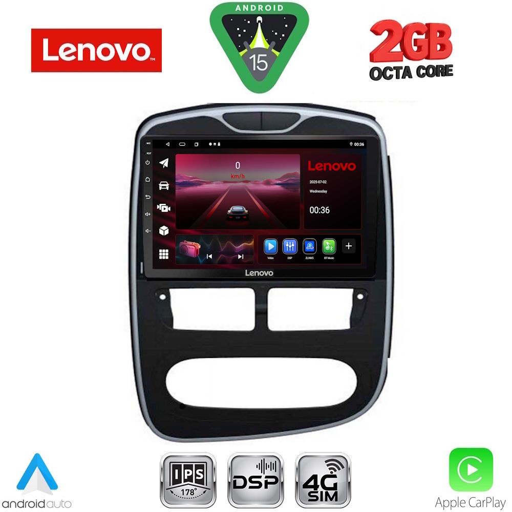 LVF5544_15_ LENOVO LVF 5544_CPA (10inc) MULTIMEDIA TABLET for RENAULT CLIO mod. 2012-2015 - Image 1