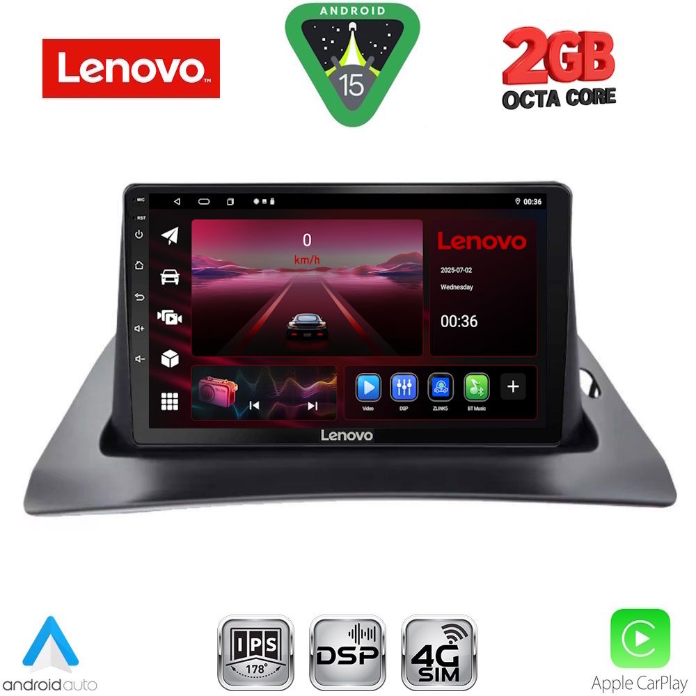 LVF5550_15_ LENOVO LVF 5550_CPA (9inc) MULTIMEDIA TABLET for RENAULT KANGOO mod. 2010-2021 - Image 1