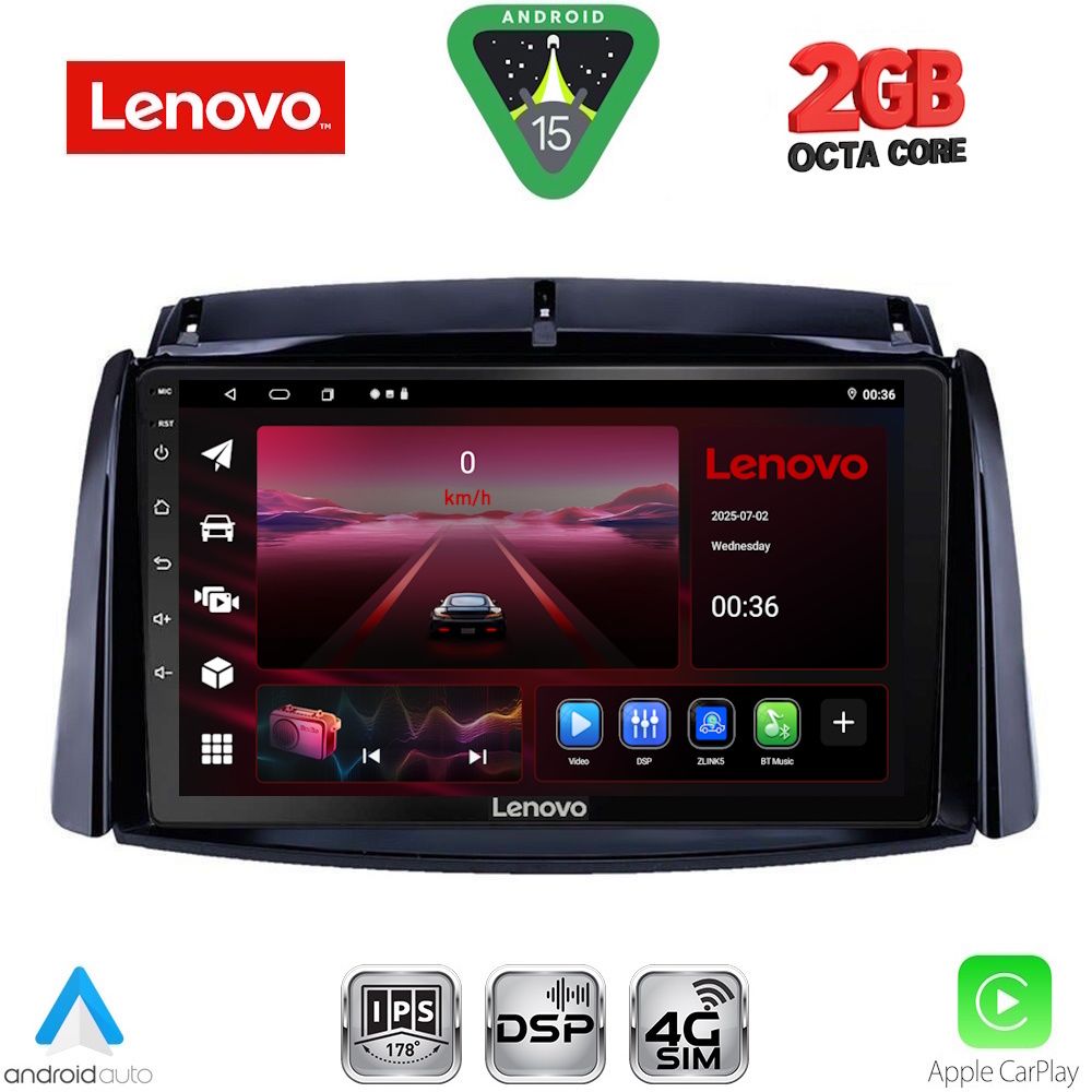 LVF5551_15_ LENOVO LVF 5551_CPA (9inc) MULTIMEDIA TABLET for RENAULT KOLEOS mod. 2006-2016 - Image 1