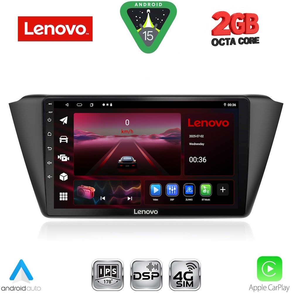 LVF5582_15_ LENOVO LVF 5582_CPA (9inc) MULTIMEDIA TABLET for SKODA FABIA mod. 2015-2022 - Image 1
