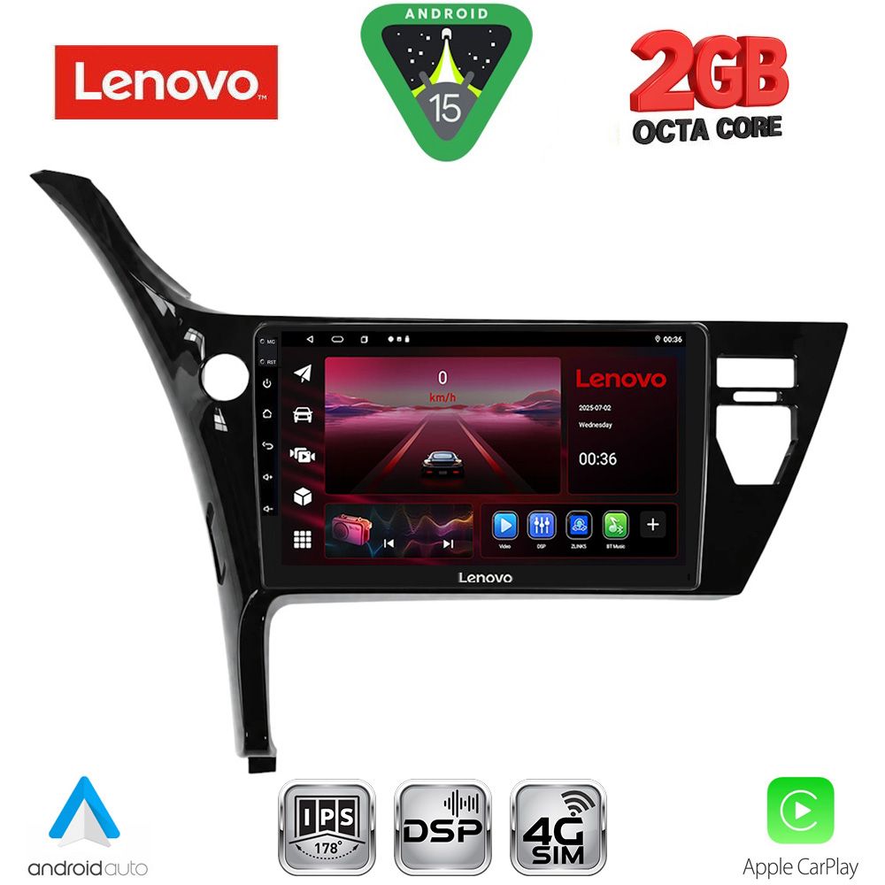 LVF5703B_15 LENOVO LVF 5703B_CPA (10inc) MULTIMEDIA TABLET for TOYOTA AURIS mod. 2015-2021 - Image 1