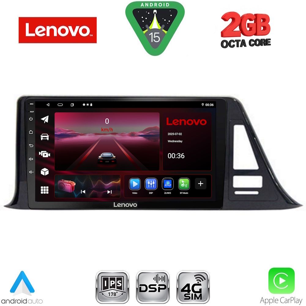 LVF5709_15_ LENOVO LVF 5709_CPA (9inc) MULTIMEDIA TABLET for TOYOTA CH-R mod. 2017-2023 - Image 1