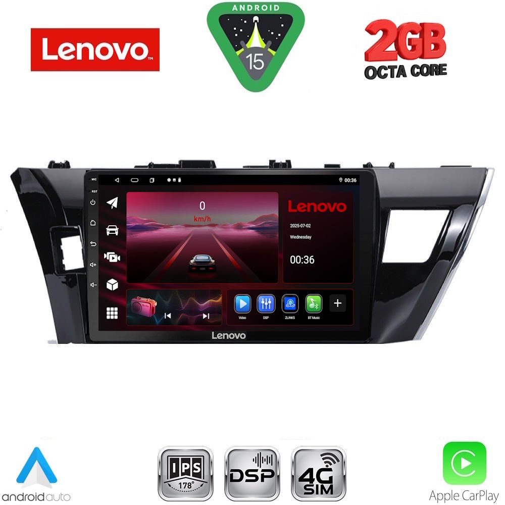 LVF5714_15_ LENOVO LVF 5714SM_CPA (10inc) MULTIMEDIA TABLET for TOYOTA COROLLA mod. 2013-2016 - Image 1