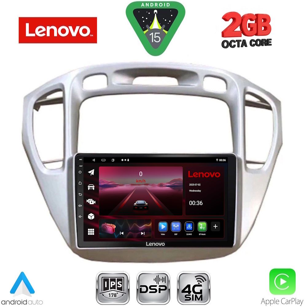 LVF5718_15_ LENOVO LVF 5718_CPA (9inc) MULTIMEDIA TABLET for TOYOTA HIGHLANDER mod. 2002-2009 - Image 1