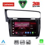 LENOVO LVF 5747BL_CPA (10inc) MULTIMEDIA TABLET for VW GOLF 7 mod. 2013-2020 (SHINY BLACK)