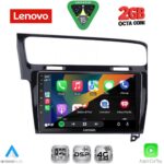 LENOVO LVF 5747BL_CPA (10inc) MULTIMEDIA TABLET for VW GOLF 7 mod. 2013-2020 (SHINY BLACK) - Image 2