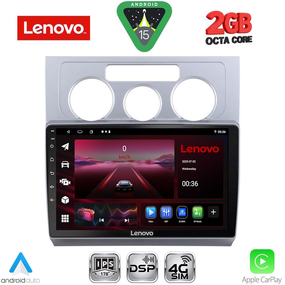 LVF5767AC_15_ LENOVO LVF 5767_CPA A/C (10inc) MULTIMEDIA TABLET for VW TOURAN mod. 2003-2010 - Image 1