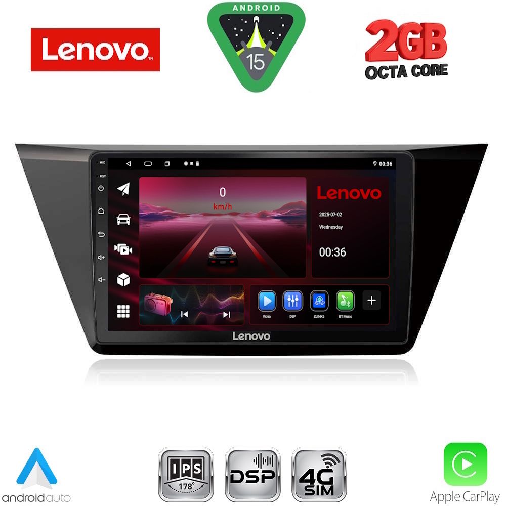 LVF5769_15_ LENOVO LVF 5769_CPA (10inc) MULTIMEDIA TABLET for VW TOURAN mod. 2016-2026 - Image 1