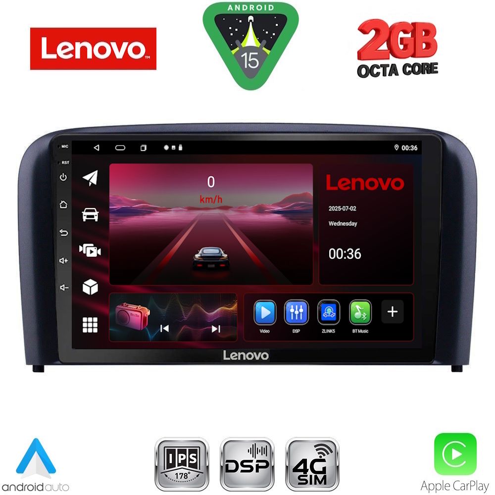 LVF5786_15_ LENOVO LVF 5786_CPA (9inc) MULTIMEDIA TABLET for VOLVO S80 mod. 1999-2006 - Image 1