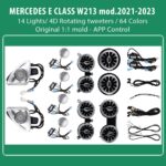 DIQ AMBIENT 8176 ED121 - BENZ E (W213) (Digital iQ Ambient Light for Mercedes E (W213) mod. 2021-2023 with 14 Lights)