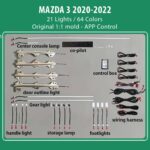 DIQ AMBIENT MAZDA 3 (BP) mod. 2019> (Digital iQ Ambient Light Mazda 3 (BP) mod. 2019> with 21 Lights)