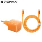 REMAX CA-26 (C60W) GaN FAST CHARGER with USB-C Cable (ORANGE)