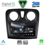DIGITAL IQ RSD 1108RD_CPA (9inc) MULTIMEDIA TABLET for DACIA LOGAN – SANDERO mod. 2012-2019
