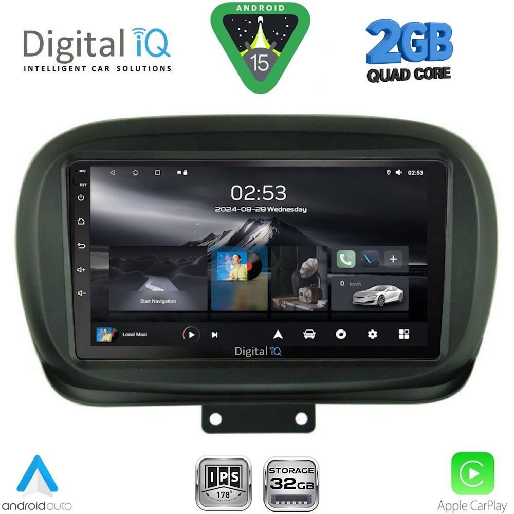 RSD1134_15 DIGITAL IQ RSD 1134_CPA (9inc) MULTIMEDIA TABLET for FIAT 500Χ mod. 2014-2024 - Image 1