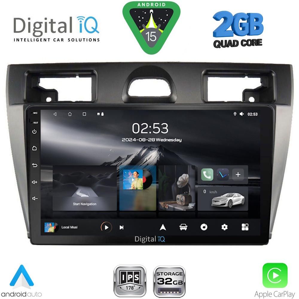 RSD1153SL_15 DIGITAL IQ RSD 1153SL_CPA (9inc) MULTIMEDIA TABLET for FORD FIESTA mod. 2005-2008 (SILVER) - Image 1