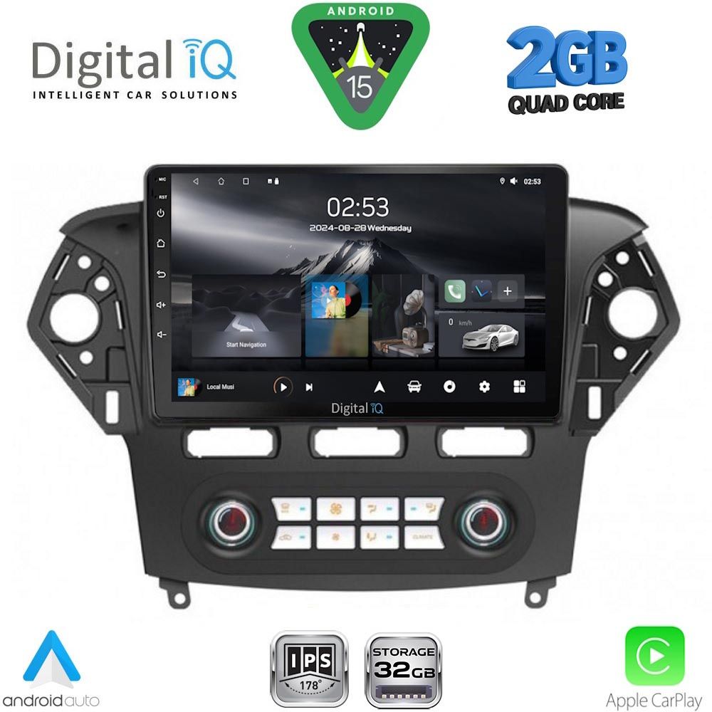 RSD1163CL_15 DIGITAL IQ RSD 1163_CPA CLIMA (10inc) MULTIMEDIA TABLET for FORD MONDEO mod. 2011-2013 - Image 1