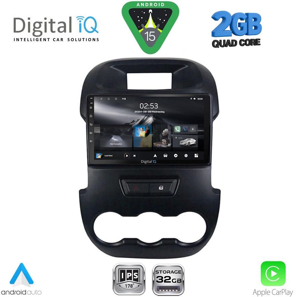 RSD1171_15 DIGITAL IQ RSD 1171_CPA (9inc) MULTIMEDIA TABLET for FORD RANGER mod. 2011-2015 - Image 1