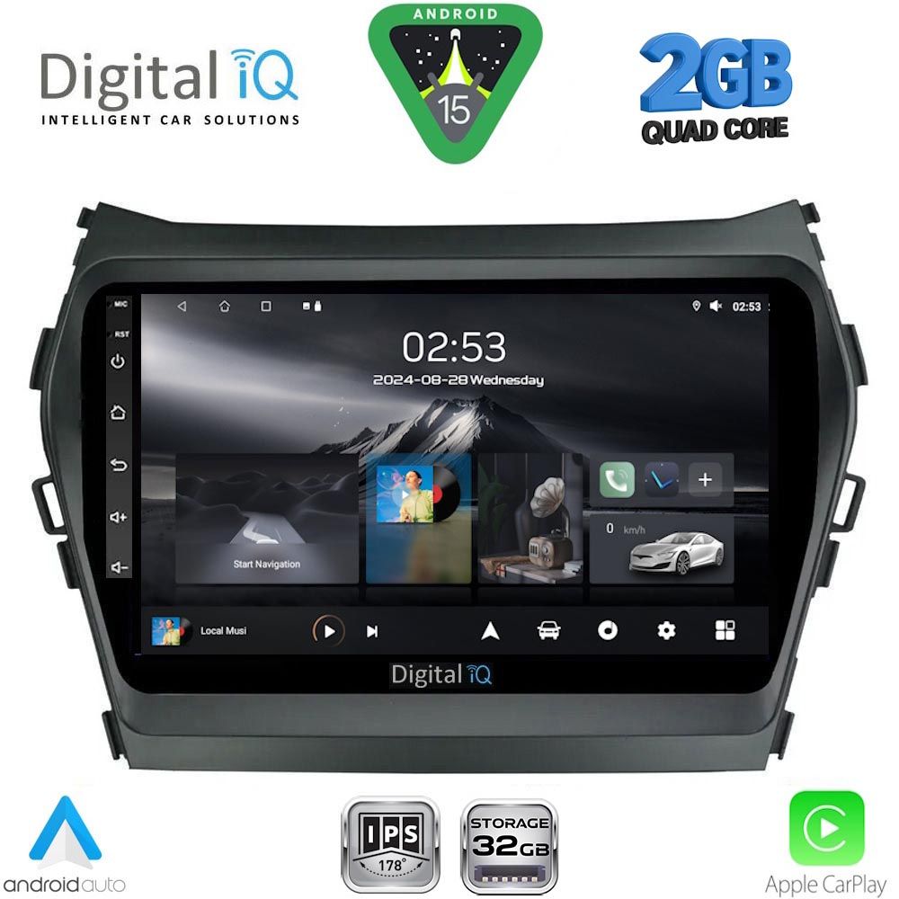 RSD1238_15 DIGITAL IQ RSD 1238_CPA (9inc) MULTIMEDIA TABLET for HYUNDAI IX45 - SANTA FE mod. 2013-2017 - Image 1
