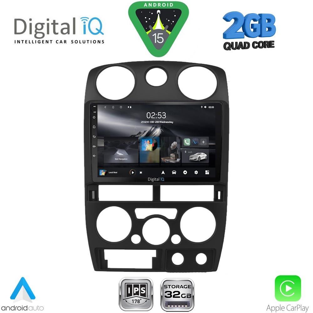 RSD1254BL_15 DIGITAL IQ RSD 1254BL_CPA (9inc) MULTIMEDIA TABLET for ISUZU D-MAX mod. 2008-2012 (BLACK) - Image 1