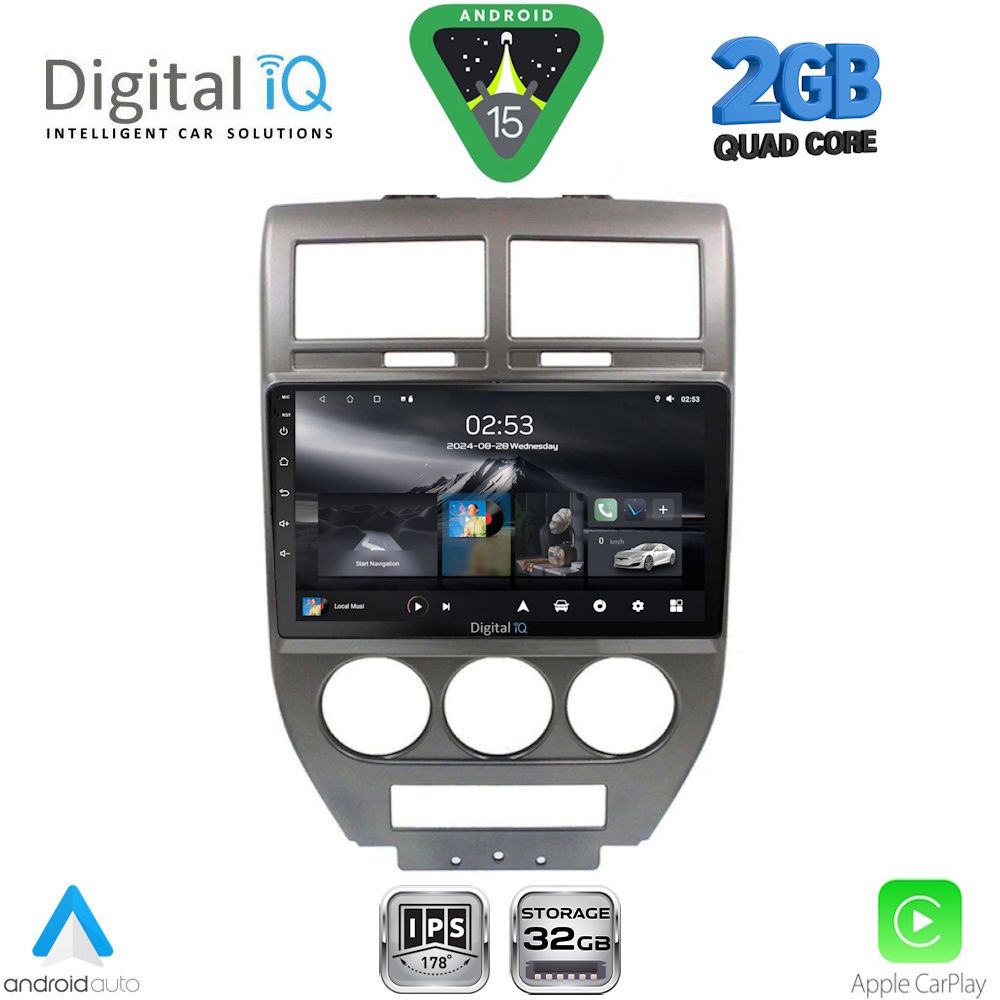 RSD1276_15 DIGITAL IQ RSD 1276_CPA (10inc) MULTIMEDIA TABLET for JEEP COMPASS-PATRIOT mod. 2007-2016 - Image 1