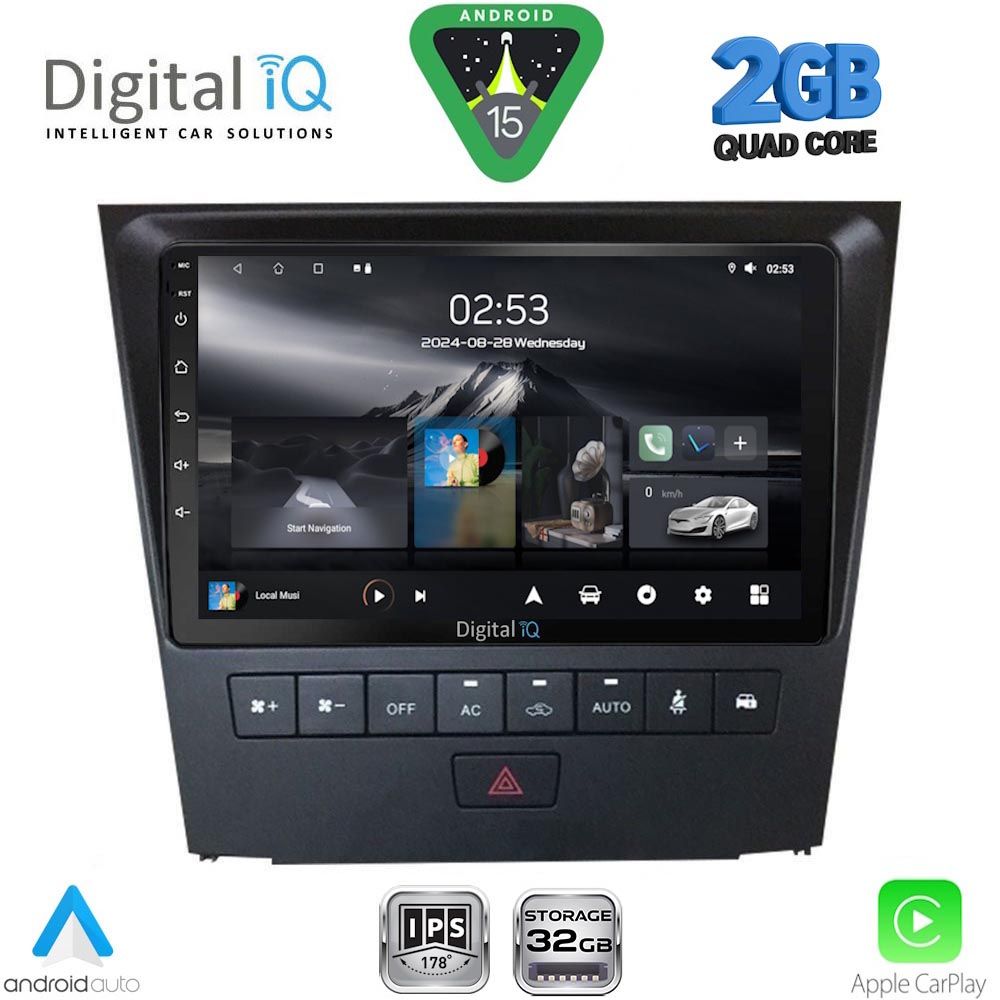 RSD1341_15 DIGITAL IQ RSD 1341_CPA (9inc) MULTIMEDIA TABLET for LEXUS GS mod. 2004-2011 - Image 1