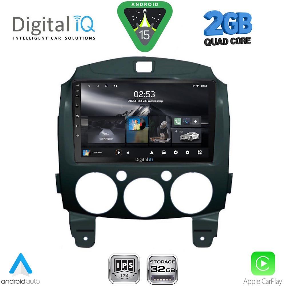 RSD1361_15 DIGITAL IQ RSD 1361_CPA (9inc) MULTIMEDIA TABLET for MAZDA 2 mod. 2007-2014 - Image 1