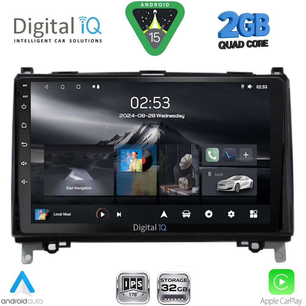 RSD1400_15 DIGITAL IQ RSD 1400_CPA (9inc) MULTIMEDIA TABLET for MERCEDES A – B mod. 2004-2012 - SPRINTER – VITO mod. 2007-2019 - Image 1