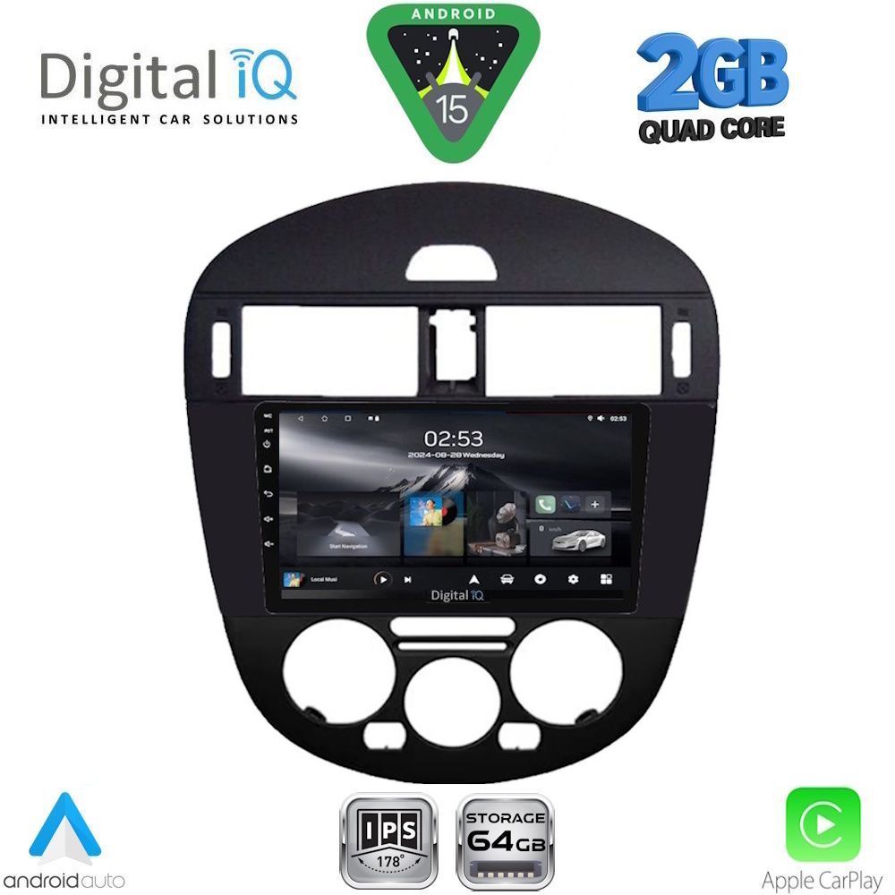 RSD1470AC-15 DIGITAL IQ RSD 1470AC_CPA (9inc) MULTIMEDIA TABLET for NISSAN PULSAR mod. 2014-2020 with A/C - Image 1