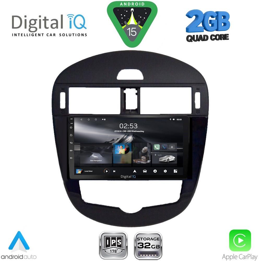 RSD1470_15 DIGITAL IQ RSD 1470CL_CPA (9inc) MULTIMEDIA TABLET for NISSAN PULSAR mod. 2014-2020 with CLIMA - Image 1