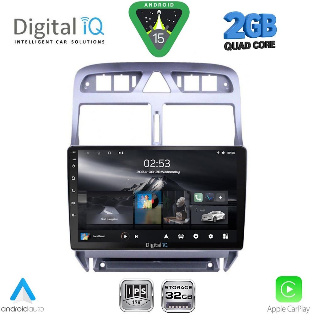 RSD1512_15 DIGITAL IQ RSD 1512_CPA (9inc) MULTIMEDIA TABLET for PEUGEOT 307 mod. 2001-2008 - Image 1