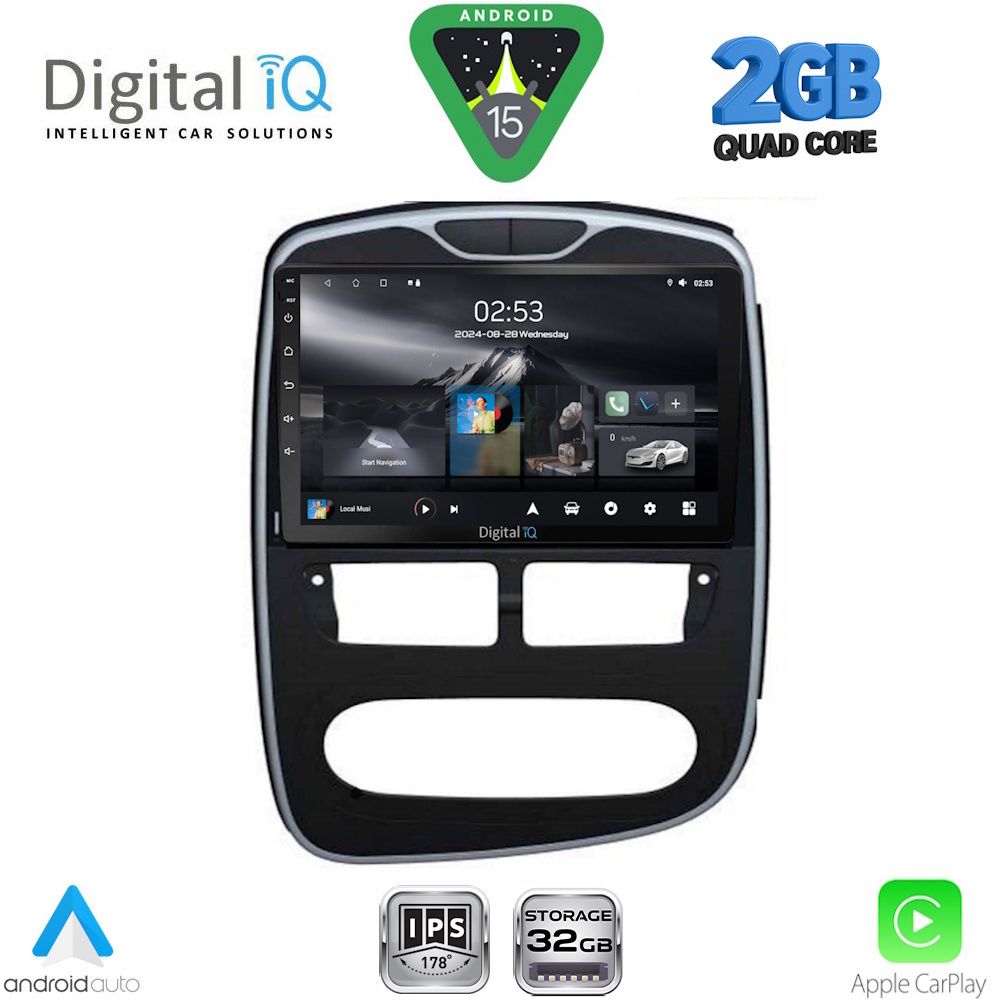RSD1544_15 DIGITAL IQ RSD 1544_CPA (10inc) MULTIMEDIA TABLET for RENAULT CLIO mod. 2012-2015 - Image 1