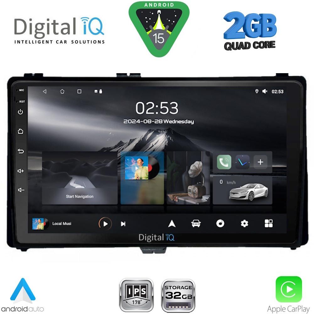 RSD1703_15 DIGITAL IQ RSD 1703A_CPA (9inc) MULTIMEDIA TABLET for TOYOTA AURIS mod. 2015-2021 – AYGO X mod. 2022-2026 – COROLLA mod. 2017-2019 - Image 1
