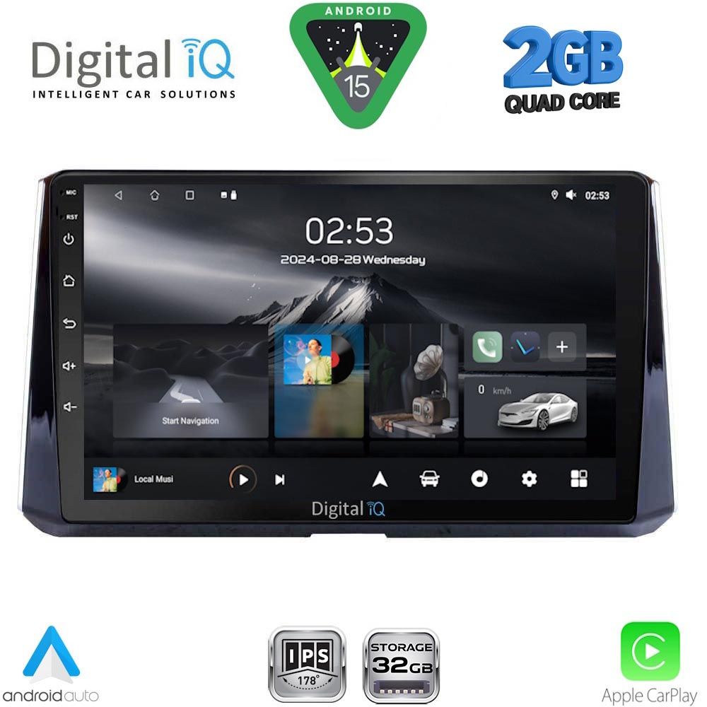 RSD1716_15 DIGITAL IQ RSD 1716_CPA (10inc) MULTIMEDIA TABLET for TOYOTA COROLLA mod. 2019-2026 - Image 1