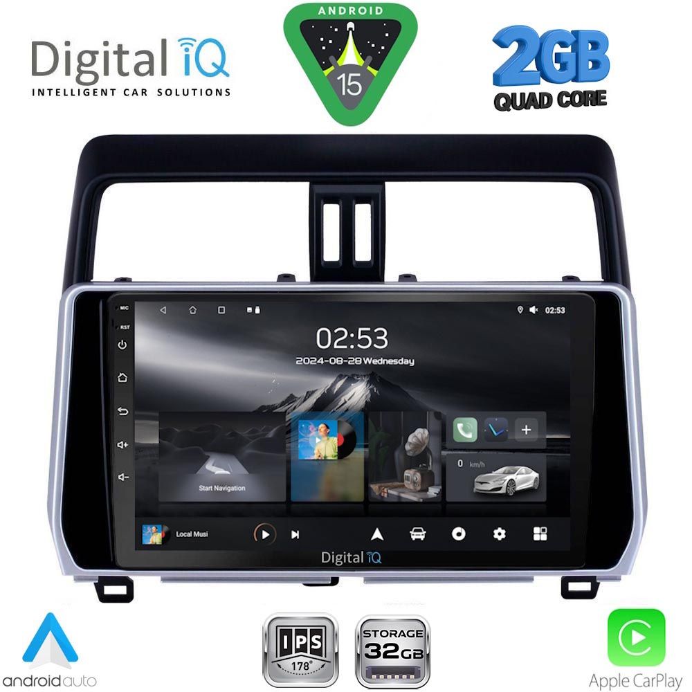 RSD1739_15 DIGITAL IQ RSD 1739_CPA (10inc) MULTIMEDIA TABLET for TOYOTA LAND CRUISER - PRADO mod. 2019-2023 - Image 1