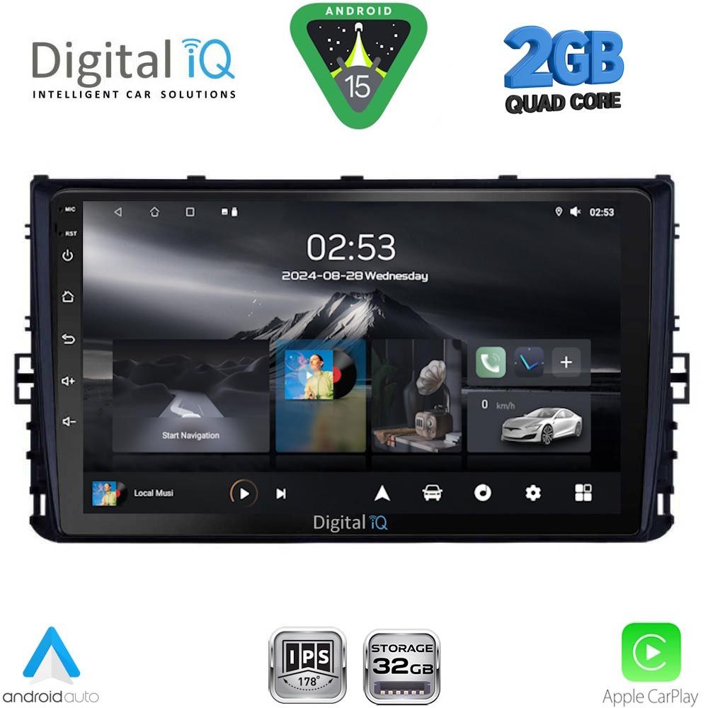 RSD1758_15 DIGITAL IQ RSD 1758_CPA (9inc) MULTIMEDIA TABLET for VW POLO – TROC – TCROSS - TAIGO mod. 2017-2026 - Image 1