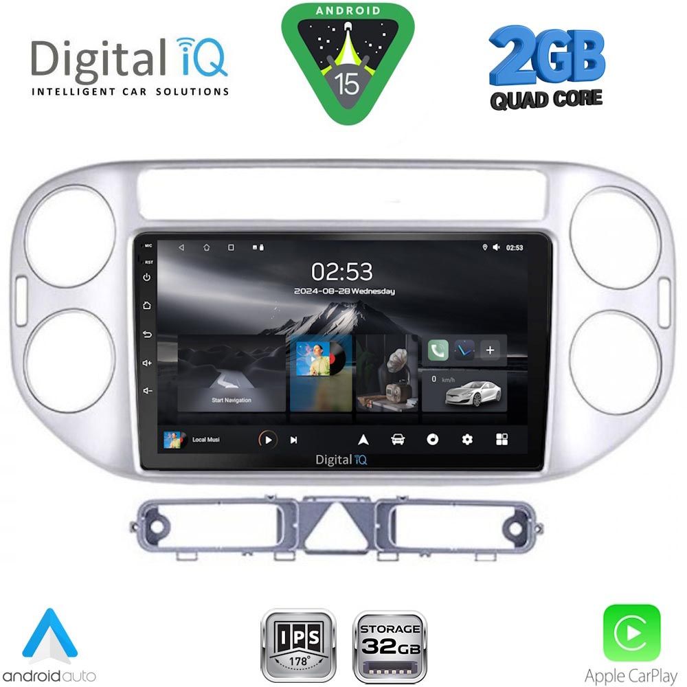 RSD1759SL_15 DIGITAL IQ RSD 1759SL_CPA (9inc) MULTIMEDIA TABLET for VW TIGUAN mod. 2004-2011 (SILVER) - Image 1
