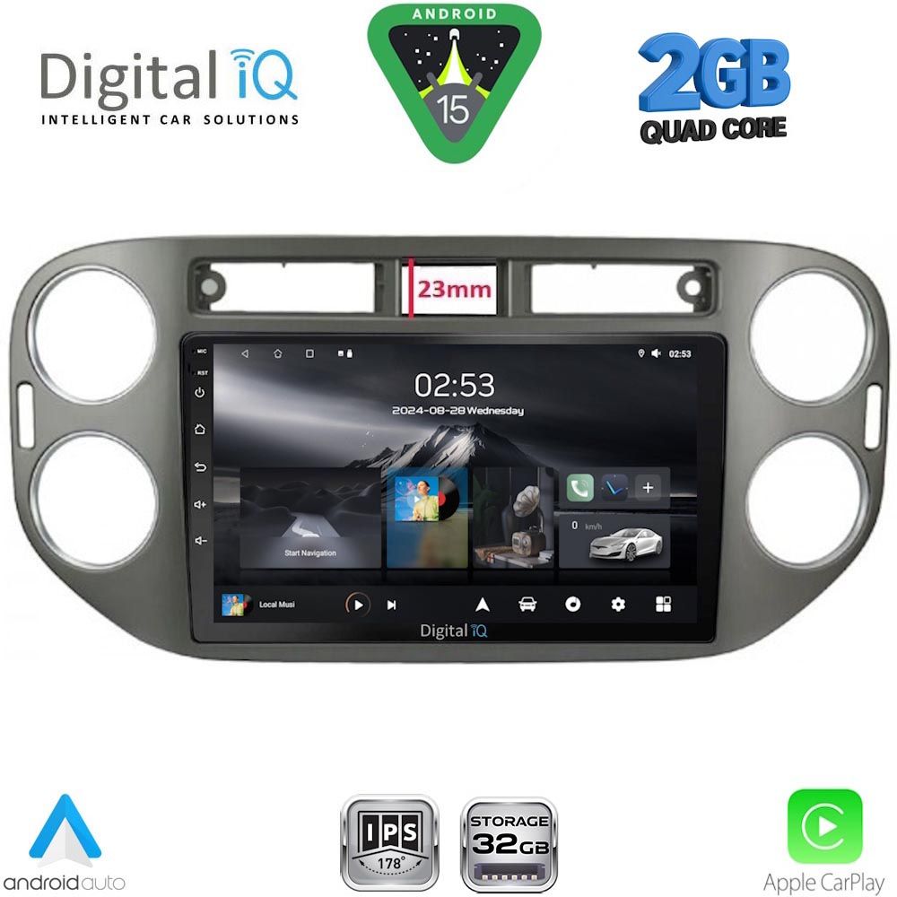 RSD1760GR_15 DIGITAL IQ RSD 1760GR_CPA (9inc) MULTIMEDIA TABLET for VW TIGUAN mod. 2011-2016 (GREY) - Image 1