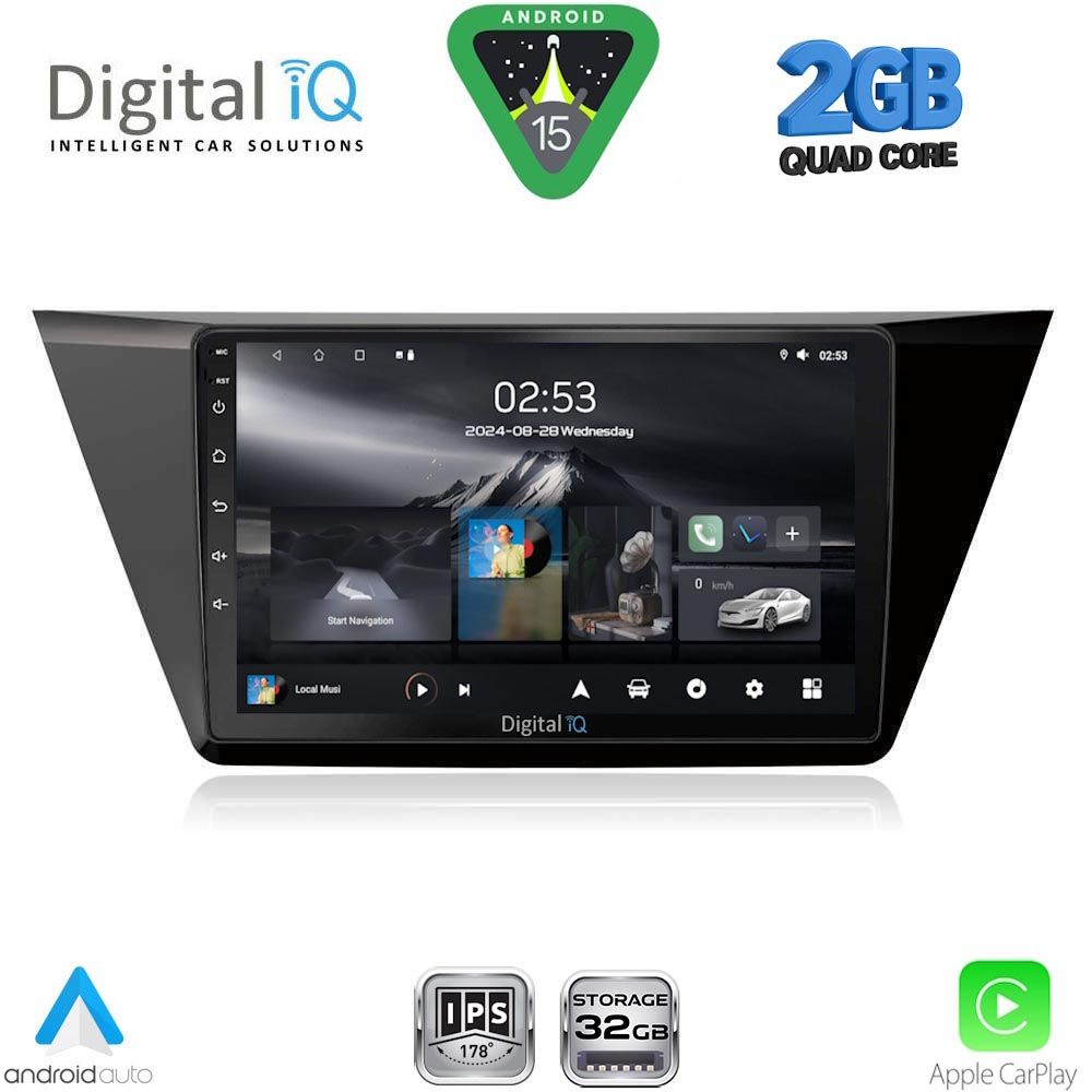 RSD1769_15 DIGITAL IQ RSD 1769_CPA (10inc) MULTIMEDIA TABLET for VW TOURAN mod. 2016-2026 - Image 1