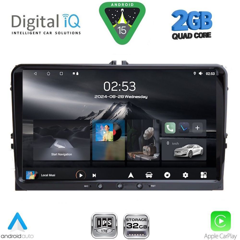 RSD190-15-1 DIGITAL IQ RSD 190_CPA (9inc) MULTIMEDIA TABLET for SEAT - SKODA - VW mod. 2004-2014 - Image 1