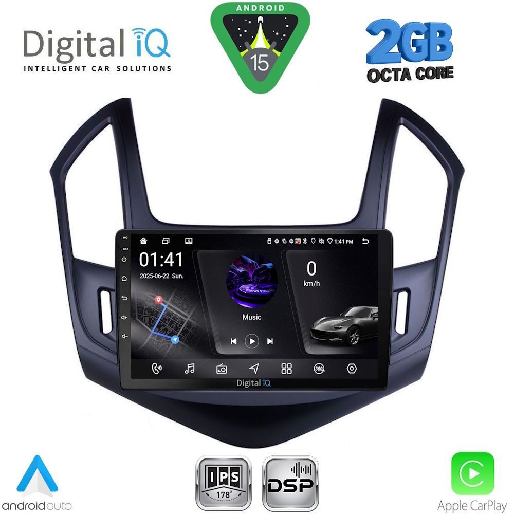 RSF4077_15 DIGITAL IQ RSF 4076B_CPA (9inc) MULTIMEDIA TABLET for CHEVROLET CRUZE mod. 2013-2015 - Image 1