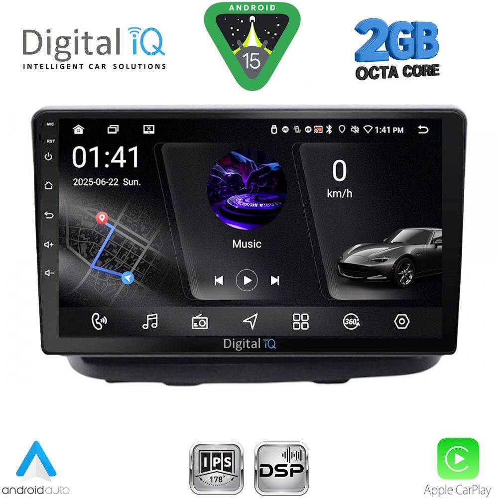 RSF4135_15 DIGITAL IQ RSF 4135_CPA (10inc) MULTIMEDIA TABLET for FIAT DOBLO mod. 2002-2009 - Image 1