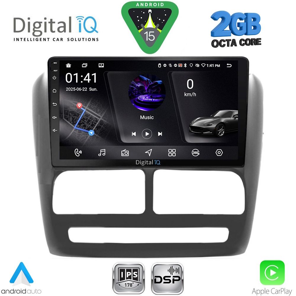 RSF4137_15 DIGITAL IQ RSF 4137_CPA (9inc) MULTIMEDIA TABLET for FIAT DOBLO mod. 2010-2015 - Image 1