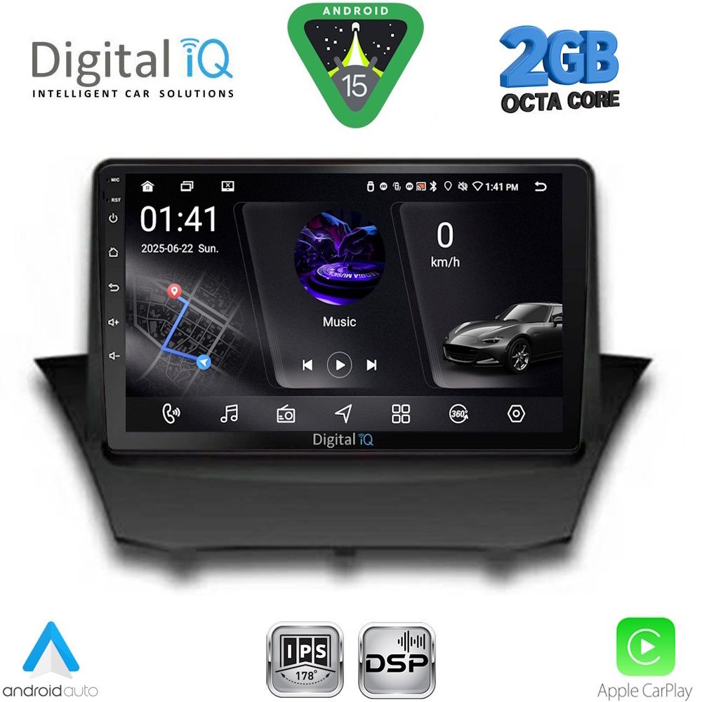 RSF4154_15 DIGITAL IQ RSF 4154A_CPA (9inc) MULTIMEDIA TABLET for FORD FIESTA mod. 2008-2017 - Image 1