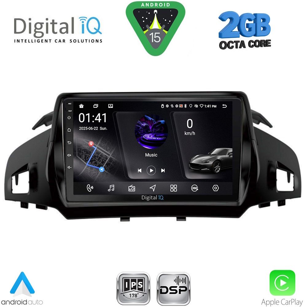 RSF4160_15 DIGITAL IQ RSF 4160_CPA (9inc) MULTIMEDIA TABLET for FORD KUGA mod. 2013-2019 – CMAX mod. 2011-2020 - Image 1