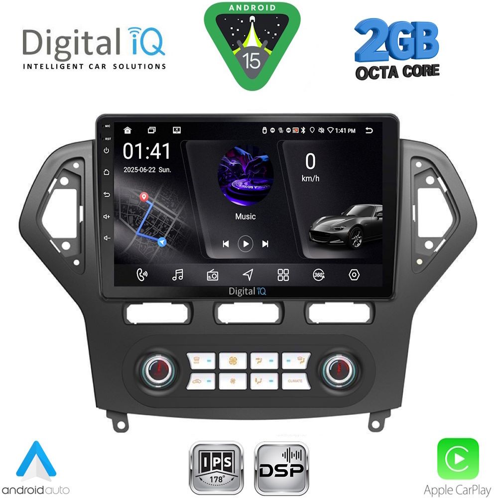 RSF4162CL_15 DIGITAL IQ RSF 4162_CPA CLIMA (10inc) MULTIMEDIA TABLET for FORD MONDEO mod. 2007-2011 - Image 1