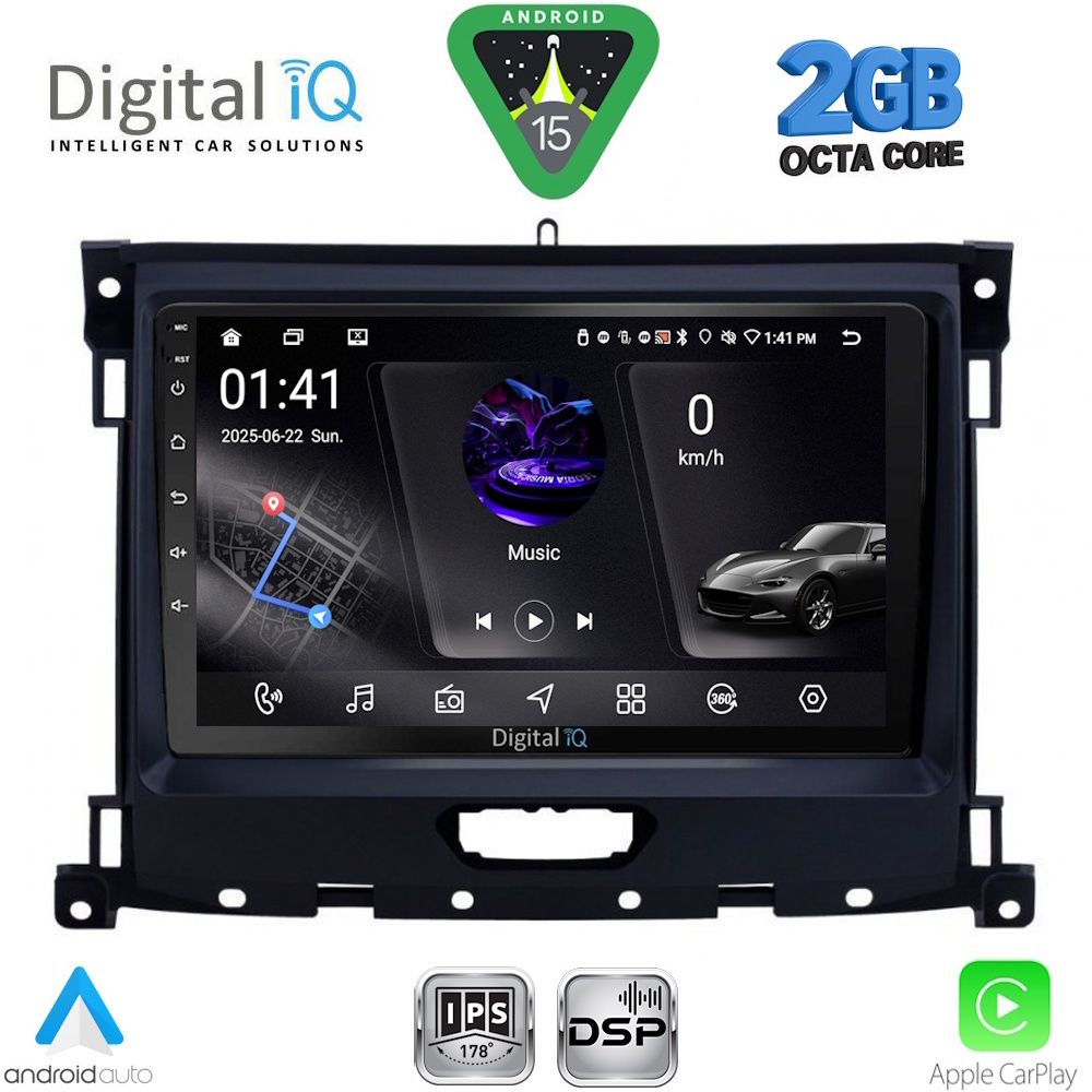 RSF4173_15 DIGITAL IQ RSF 4173_CPA (9inc) MULTIMEDIA TABLET for FORD RANGER mod. 2018-2023 - Image 1