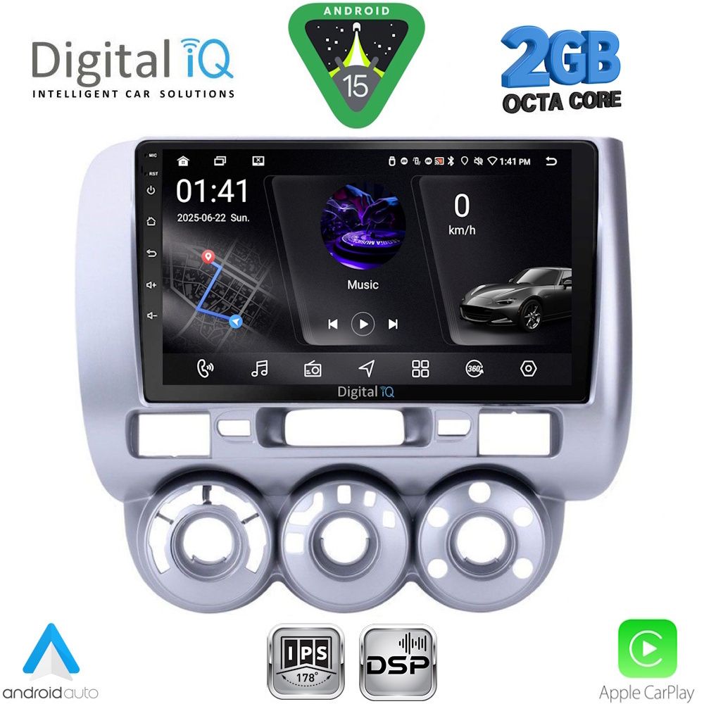 RSF4210_15 DIGITAL IQ RSF 4210_CPA A/C (9inc) MULTIMEDIA TABLET for HONDA JAZZ mod. 2002-2008 - Image 1